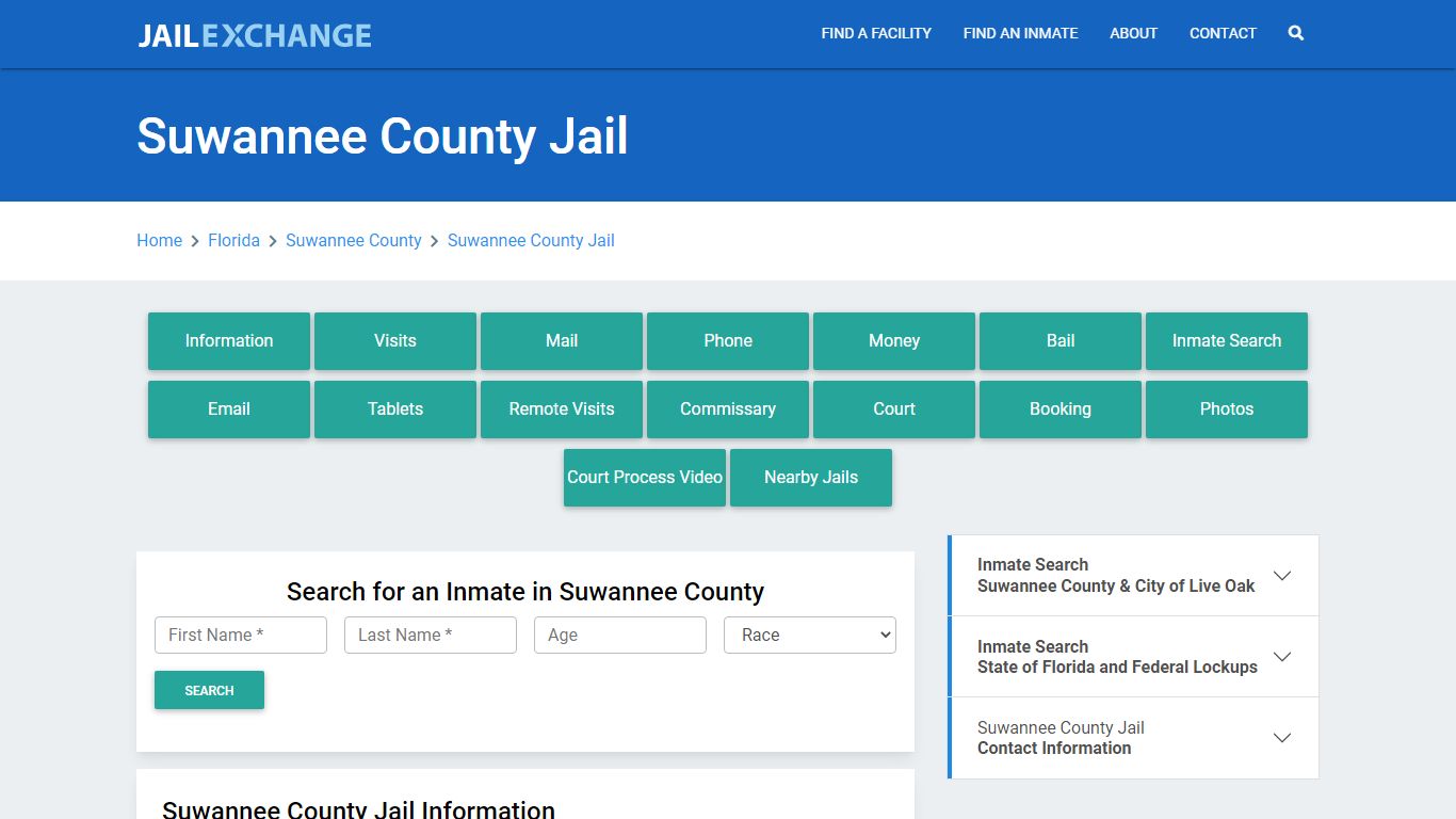 Suwannee County Jail Roster Lookup, FL, Inmate Search