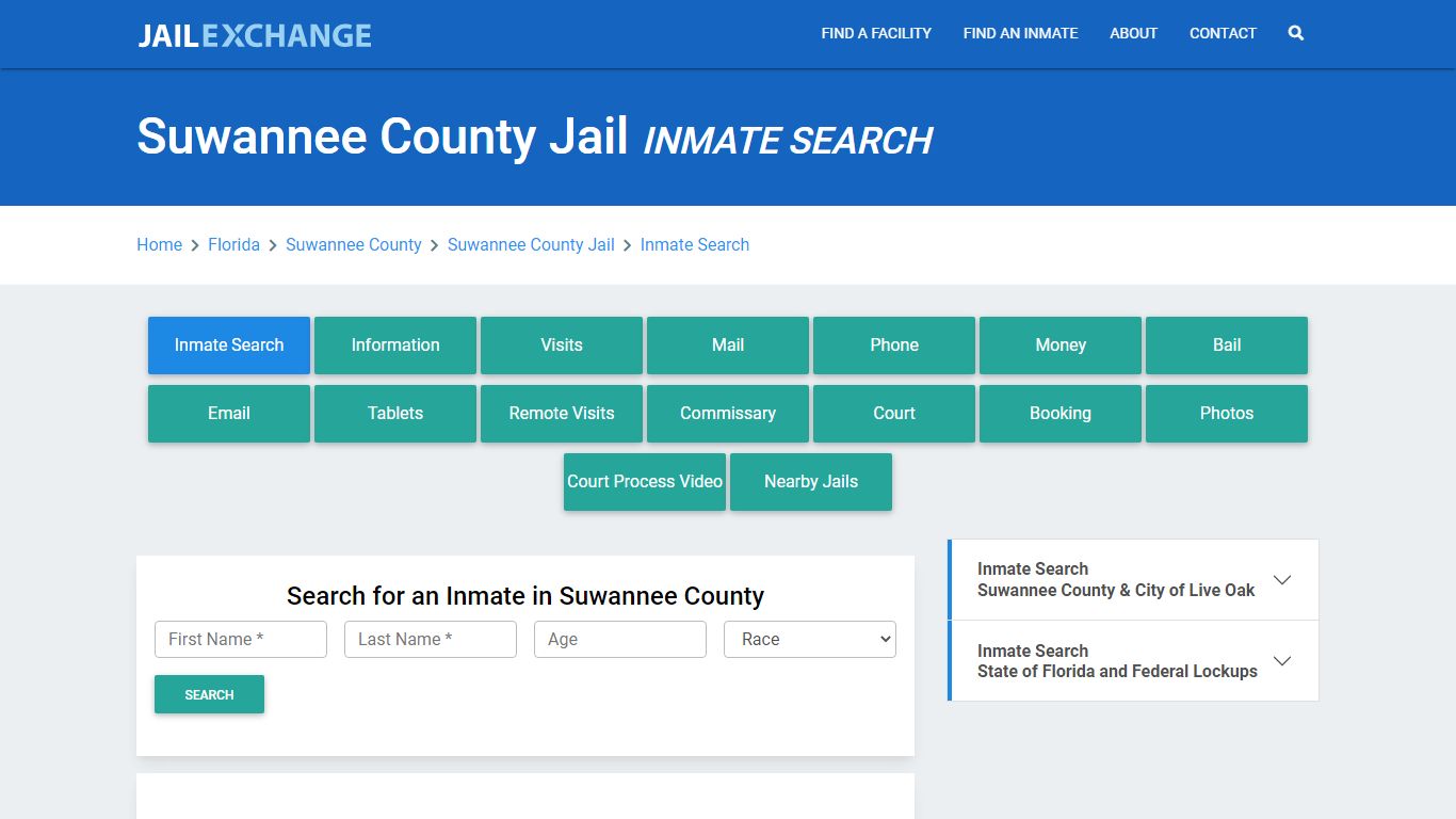 Suwannee County Jail, FL Inmate Search: Roster & Mugshots